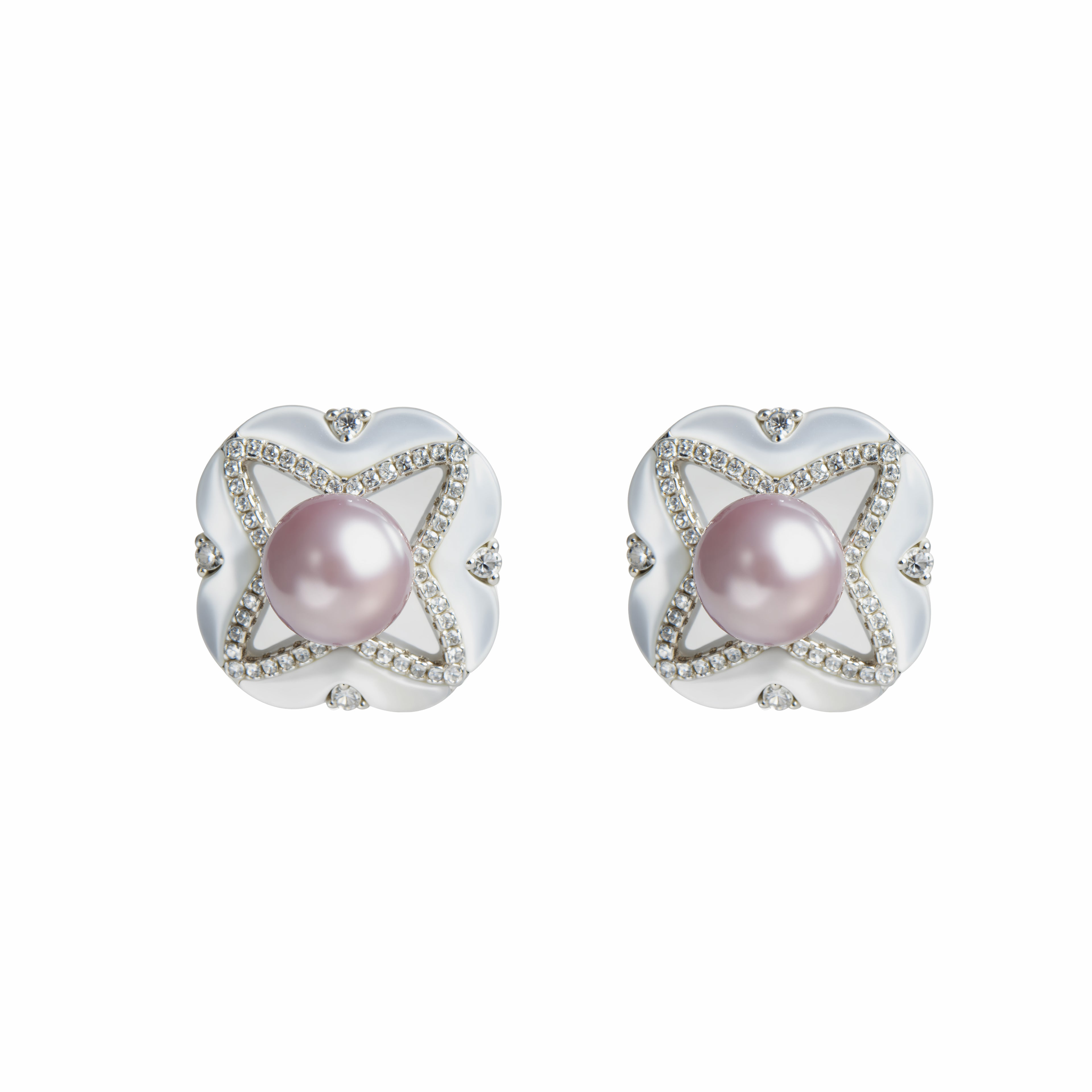 Exquisite freshwater mother-of-pearl earrings